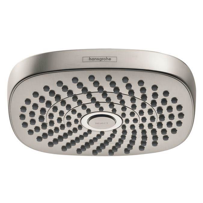 Hansgrohe Croma Select E Showerhead 180 2-Jet, 1.8 GPM in Brushed Nickel