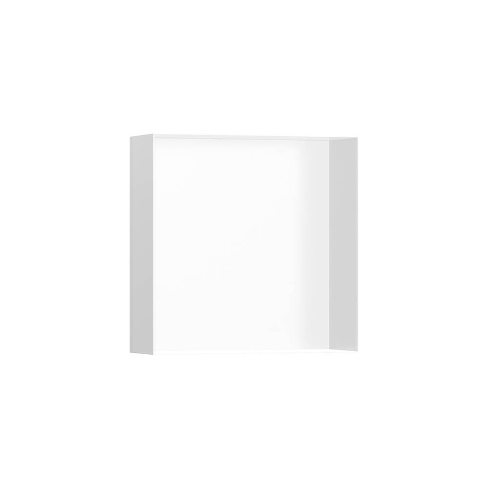 Hansgrohe XtraStoris Minimalistic Wall Niche with Open Frame 12''x 12''x 4''  in Matte White