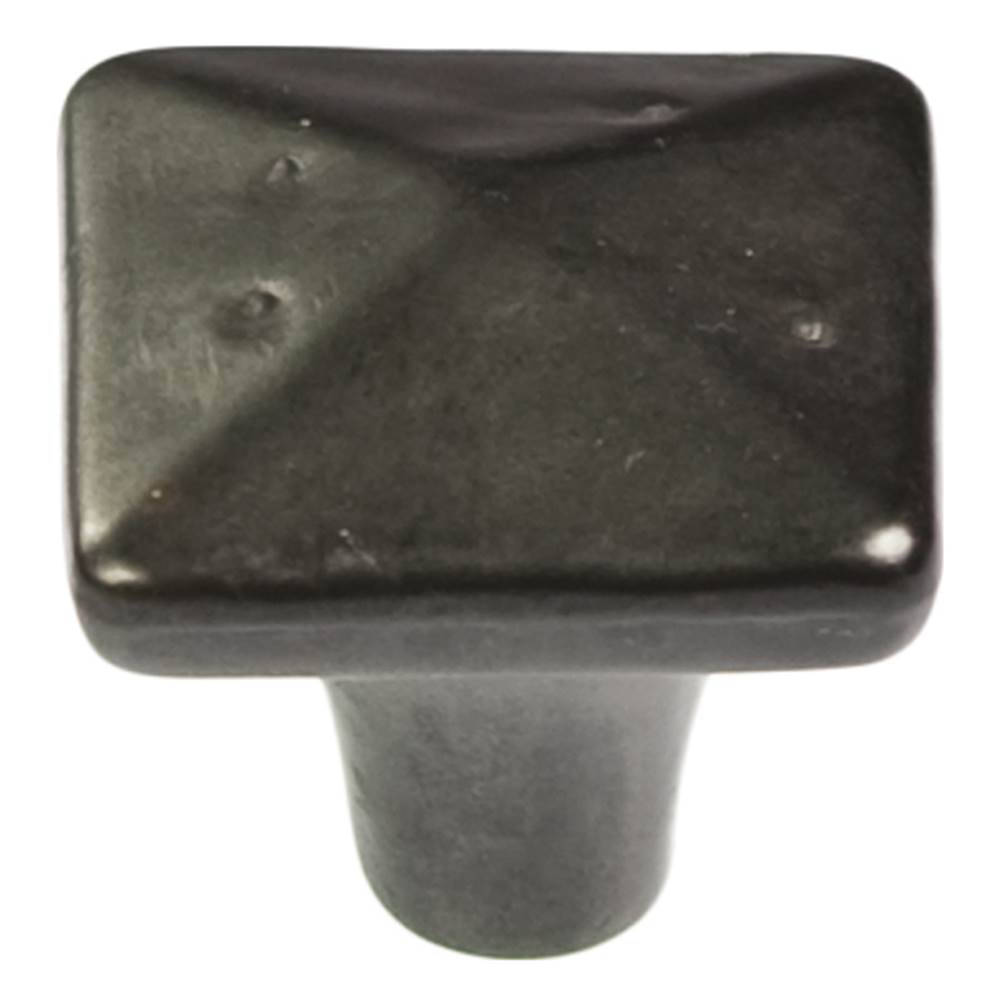 Hickory Hardware Carbonite Collection Knob 1-1/4'' Diameter Black Iron Finish