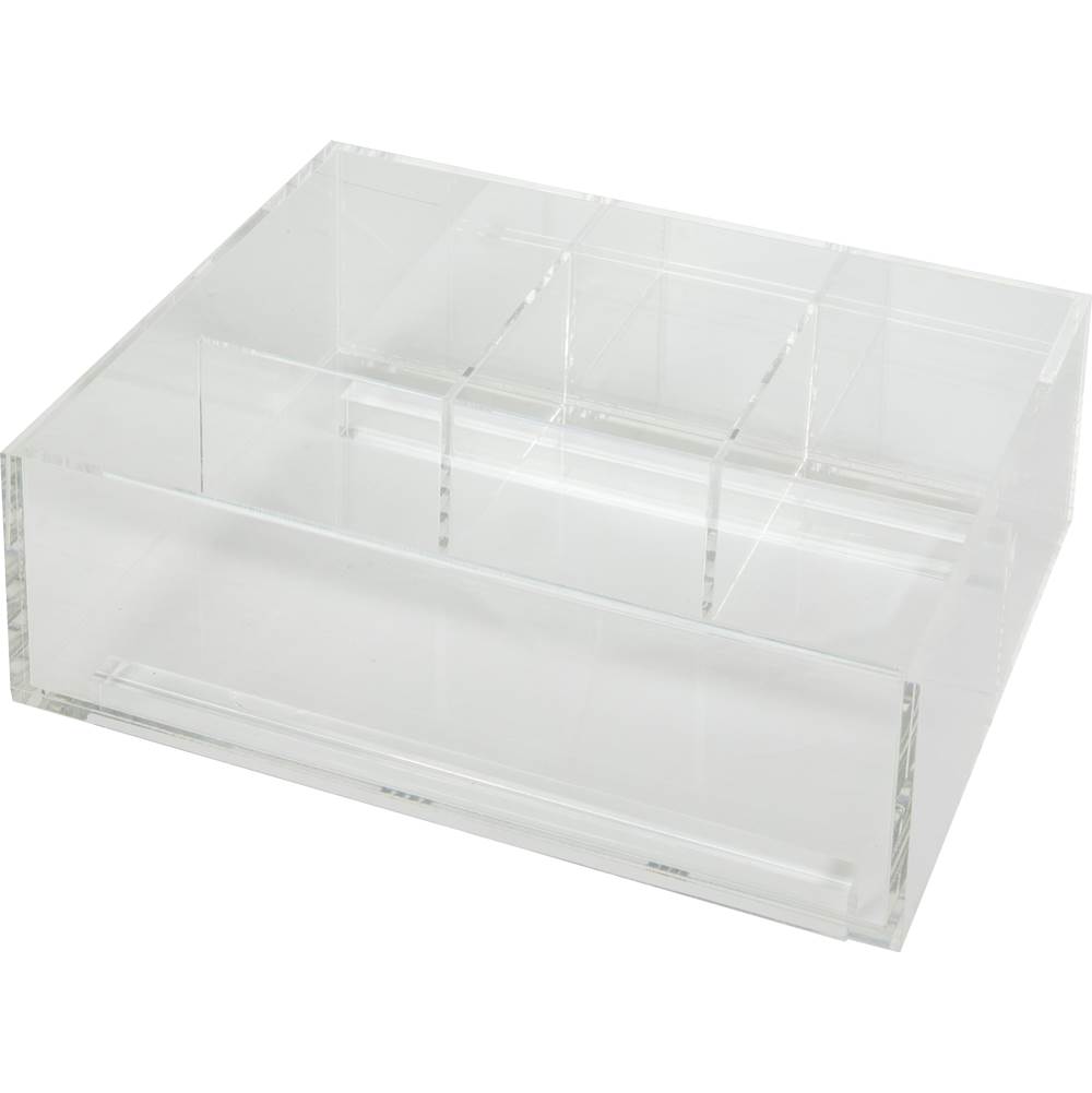 Hardware Resources Divided Acrylic Top Tray for Vanity Pullout