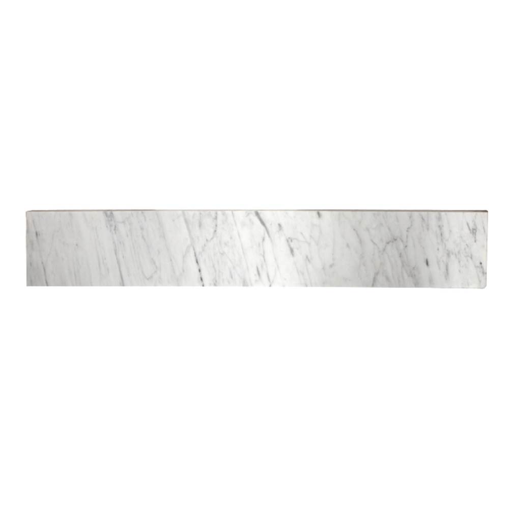 Kingston Brass Fauceture Templeton 30-Inch Carrara Marble Vanity Top Backsplash, Carrara White