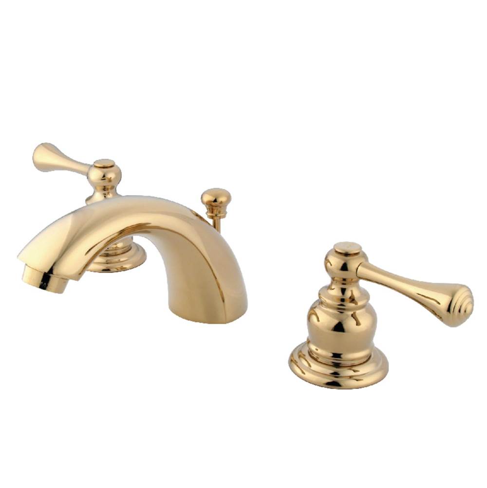 Kingston Brass Mini-Widespread Bathroom Faucet, Polished Brass