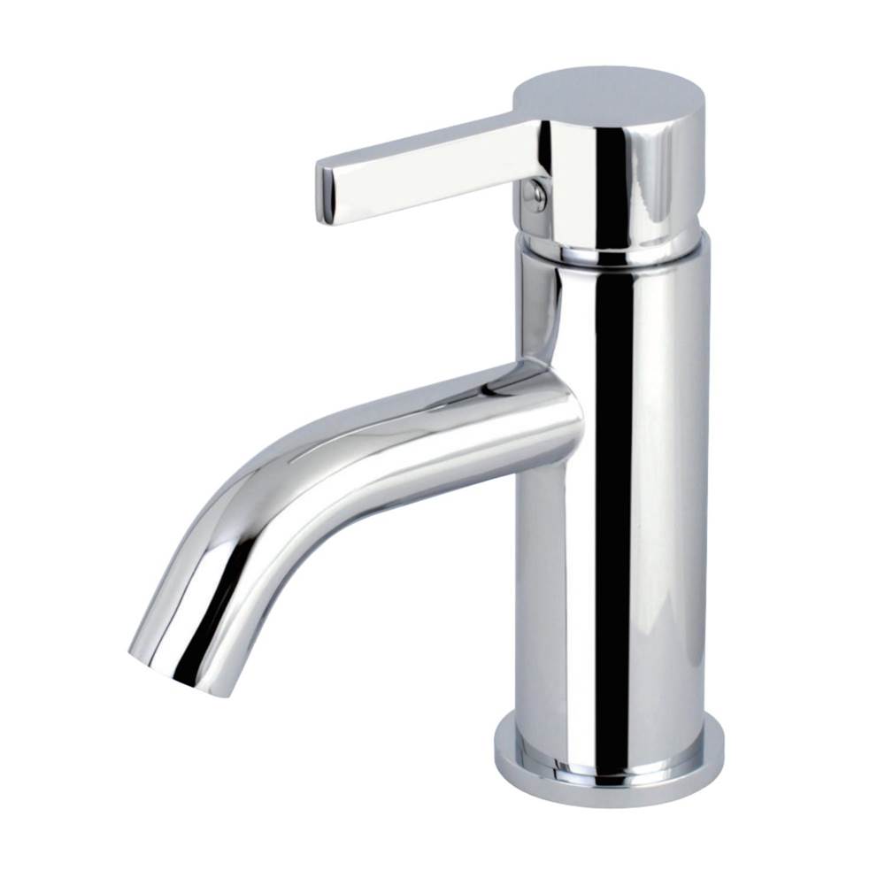 Kingston Brass Fauceture Continental Single-Handle Bathroom Faucet with Push Pop-Up, Polished Chrome