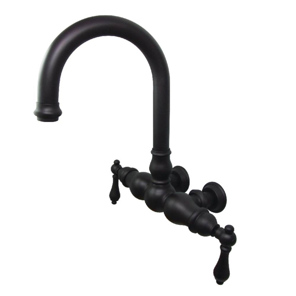 Kingston Brass Vintage 3-3/8-Inch Wall Mount Tub Faucet, Oil Rubbed Bronze