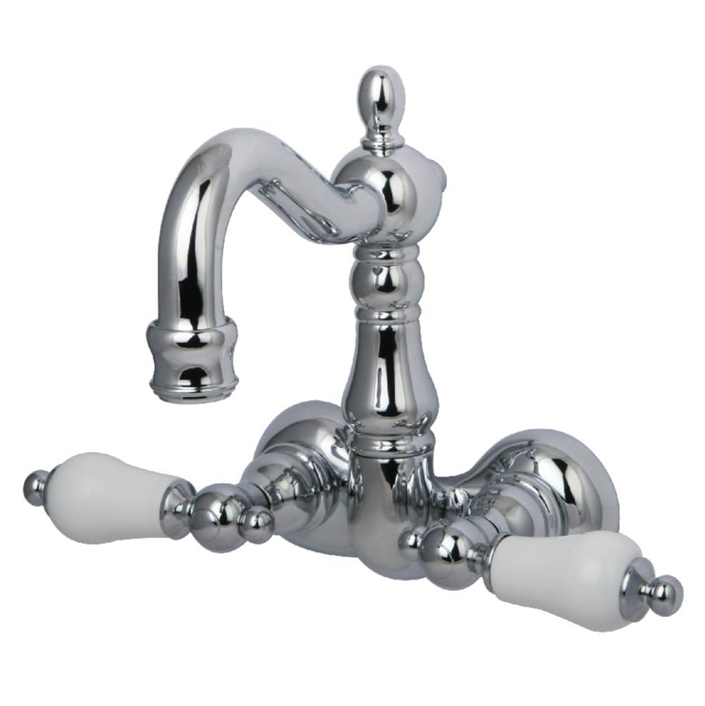 Kingston Brass Vintage 3-3/8-Inch Wall Mount Tub Faucet, Polished Chrome