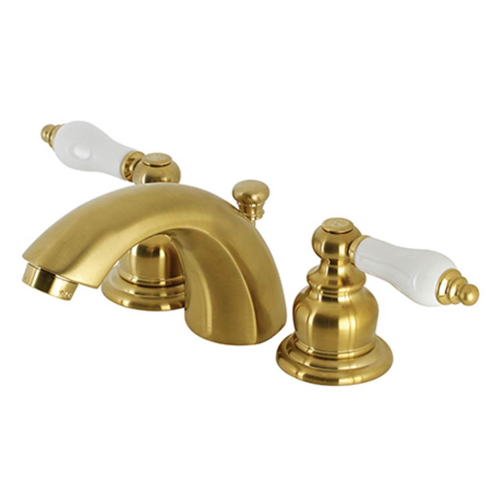 Kingston Brass Victorian Mini-Widespread Bathroom Faucet, Brushed Brass