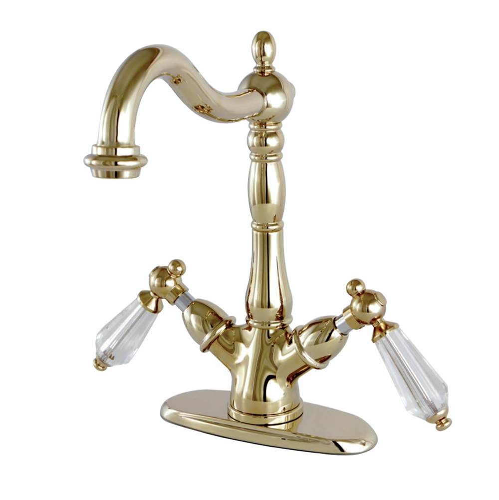 Kingston Brass Wilshire Vessel Sink Faucet, Polished Brass