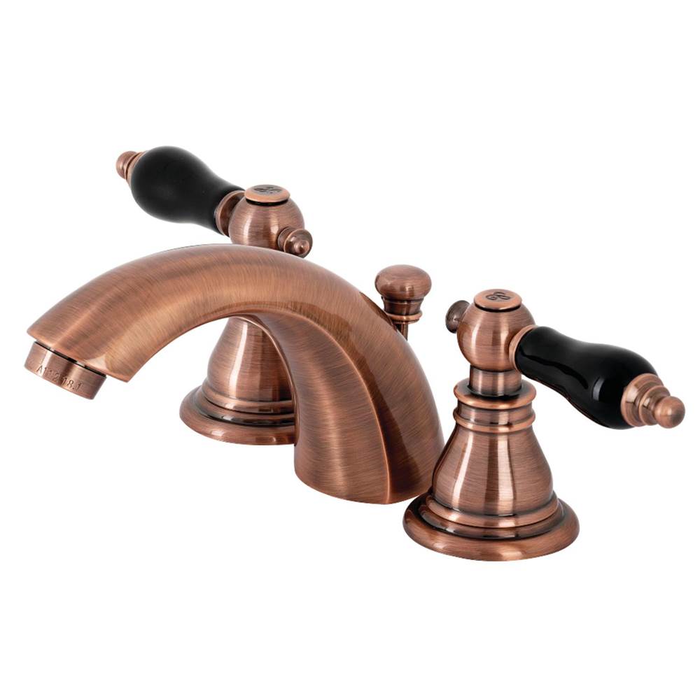 Kingston Brass Duchess Widespread Bathroom Faucet with Plastic Pop-Up, Antique Copper
