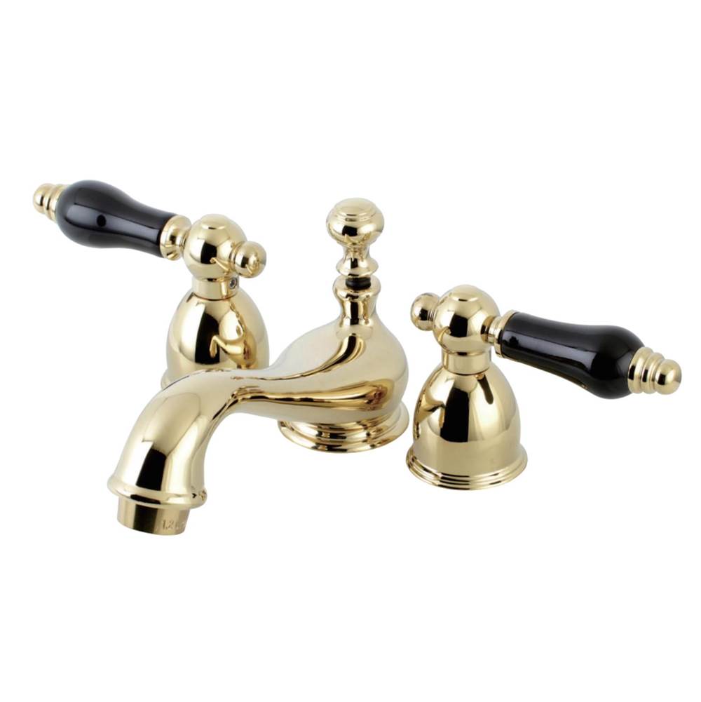 Kingston Brass Duchess Mini-Widespread Bathroom Faucet, Polished Brass