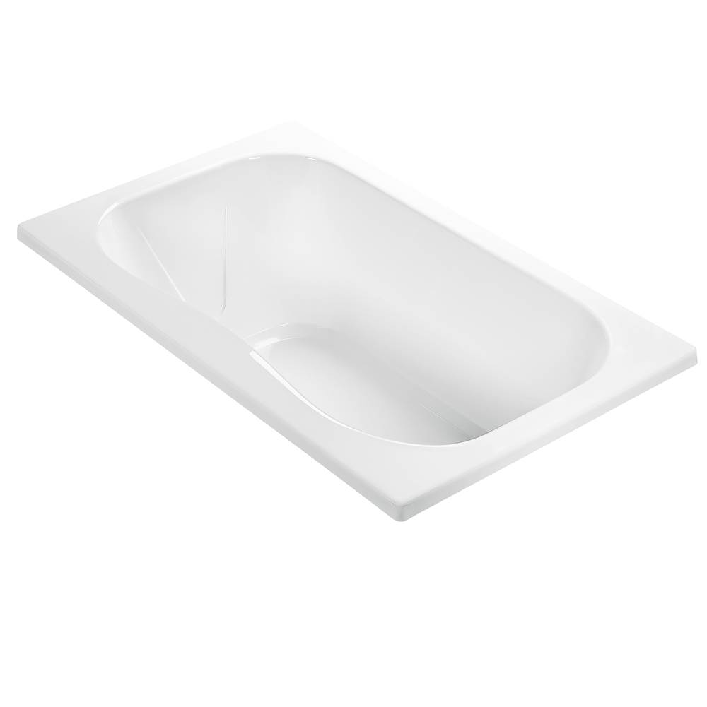 MTI Baths Georgian 4 Acrylic Cxl Drop In Air Bath Elite/Microbubbles - White (59.5X35.5)