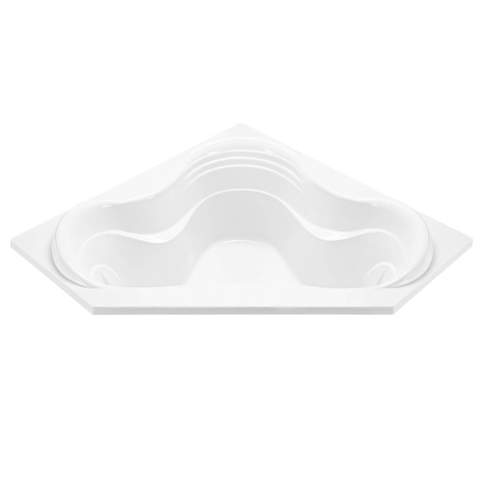 MTI Baths Cayman 4 Acrylic Cxl Drop In Corner Air Bath Elite/Ultra Whirlpool- Biscuit (59.875X59.875)