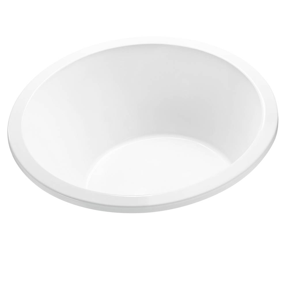 MTI Baths Jasmine 1 Acrylic Cxl Drop In Round Air Bath Elite - White (65.5X65.5)