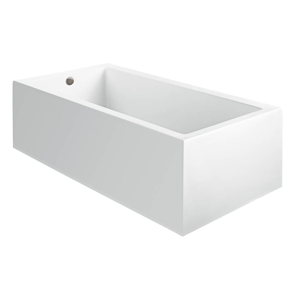 MTI Baths Andrea 6A Acrylic Cxl Sculpted 1 Side Air Bath Elite - White (60X32)