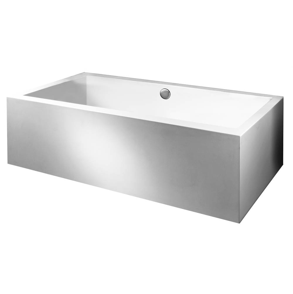 MTI Baths Andrea 8A Acrylic Cxl Sculpted 4 Side Air Bath Elite - White (71.625X36)