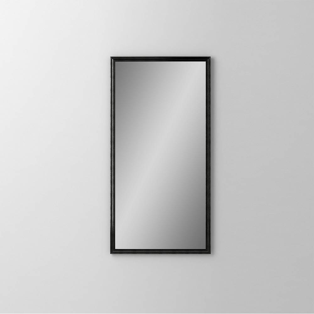Robern Main Line Mirror, 20'' x 40'' x 1-5/8'', Rosemont Frame, Brushed Black