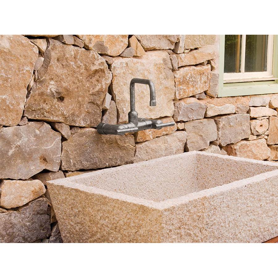 Sonoma Forge Waterbridge Deck Mount Faucet With Square Swivel Spout 8'' Spread, Center To Center 9-1/2'' Center To Aerator