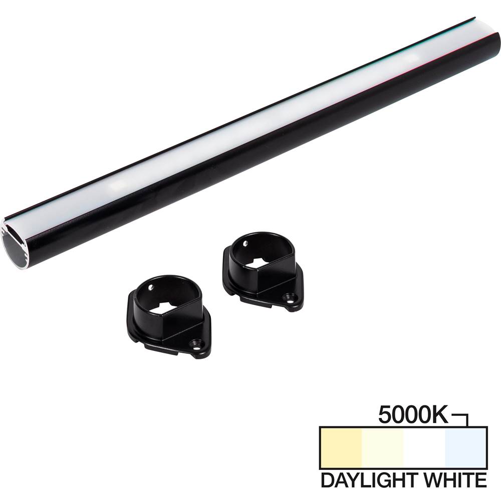 Task Lighting 90'' LED Lighted Closet Rod, Black 5000K Daylight White