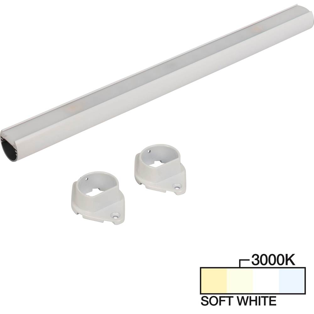 Task Lighting 78'' LED Lighted Closet Rod, White 3000K Soft White