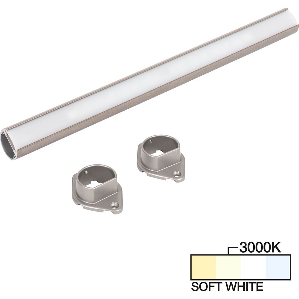 Task Lighting 90'' LED Lighted Closet Rod, Satin Nickel 3000K Soft White
