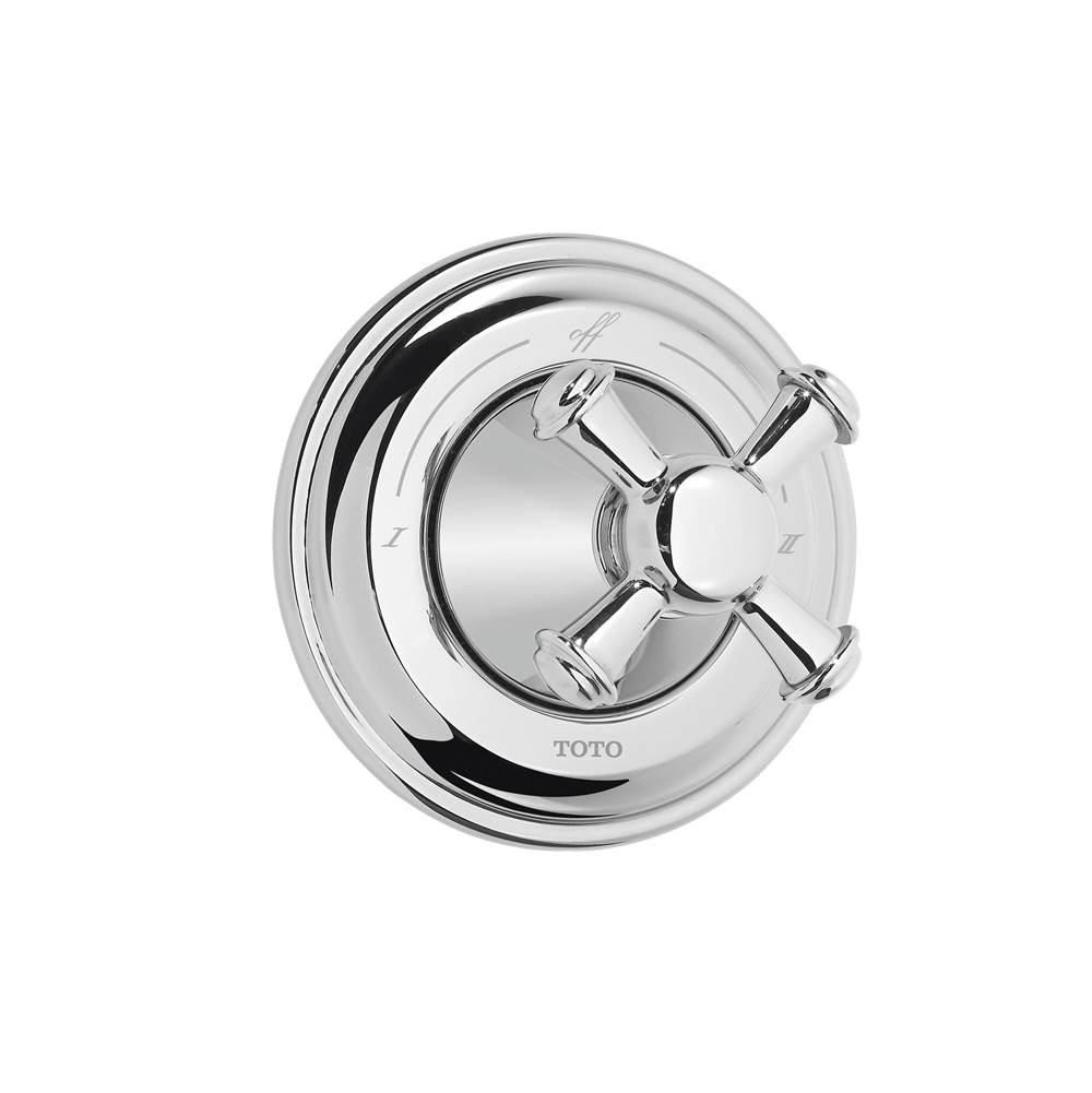 TOTO Toto® Vivian™ Cross Handle Two-Way Diverter Trim With Off, Polished Chrome