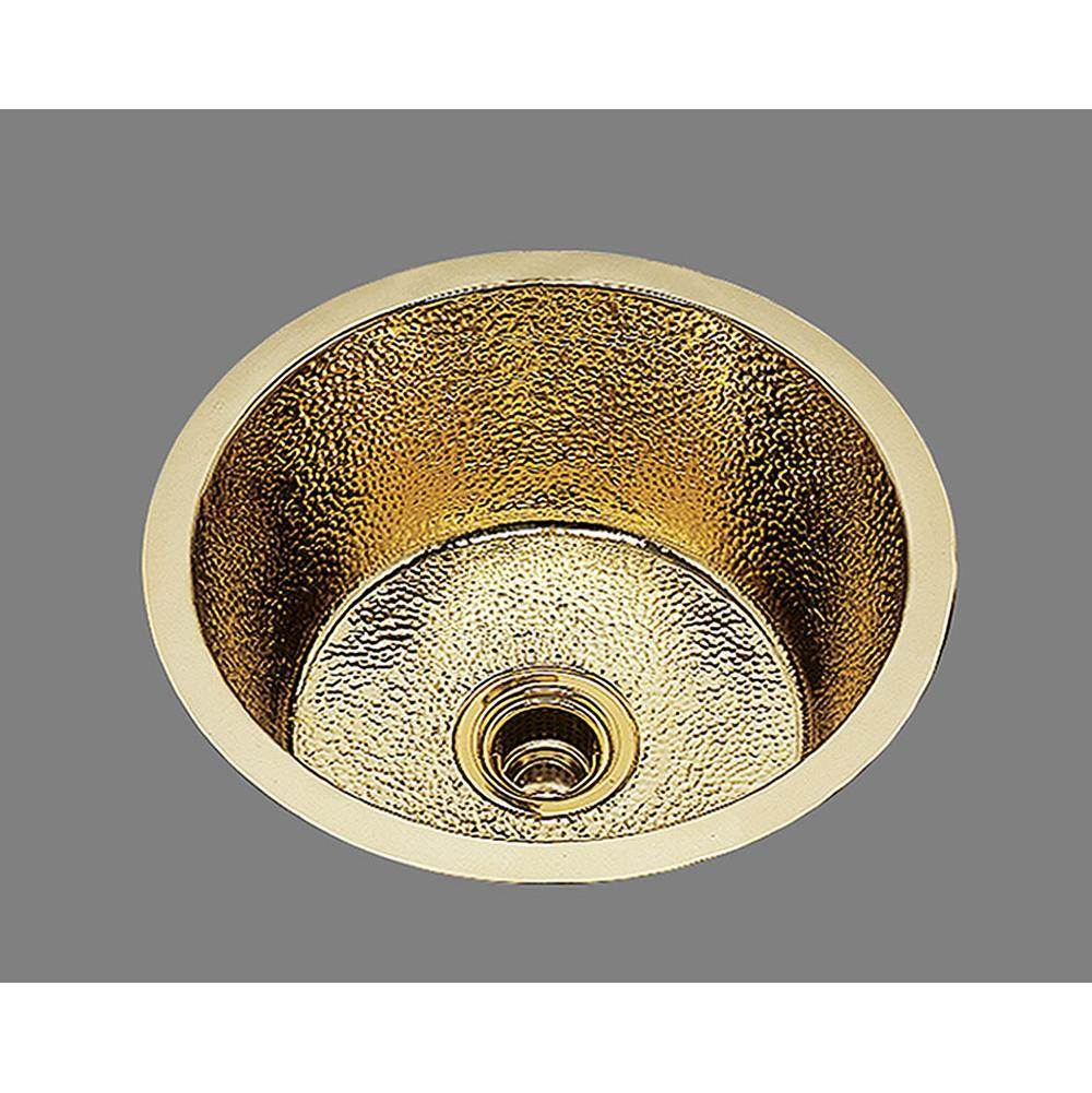Alno Large Round Prep/Bar Sink. Plain Pattern, Undermount and Drop In