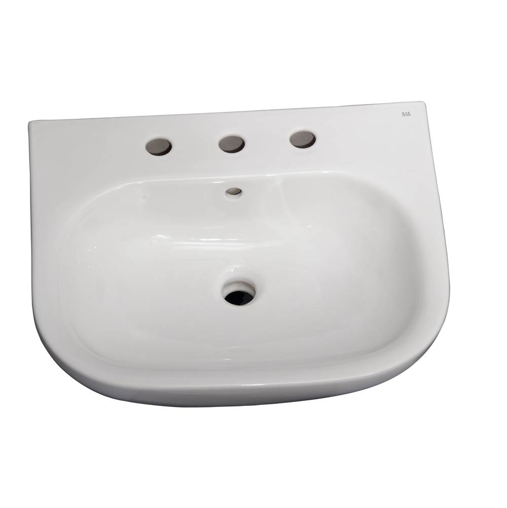 Barclay Tonique 550 Basin only,White-8'' Widespread