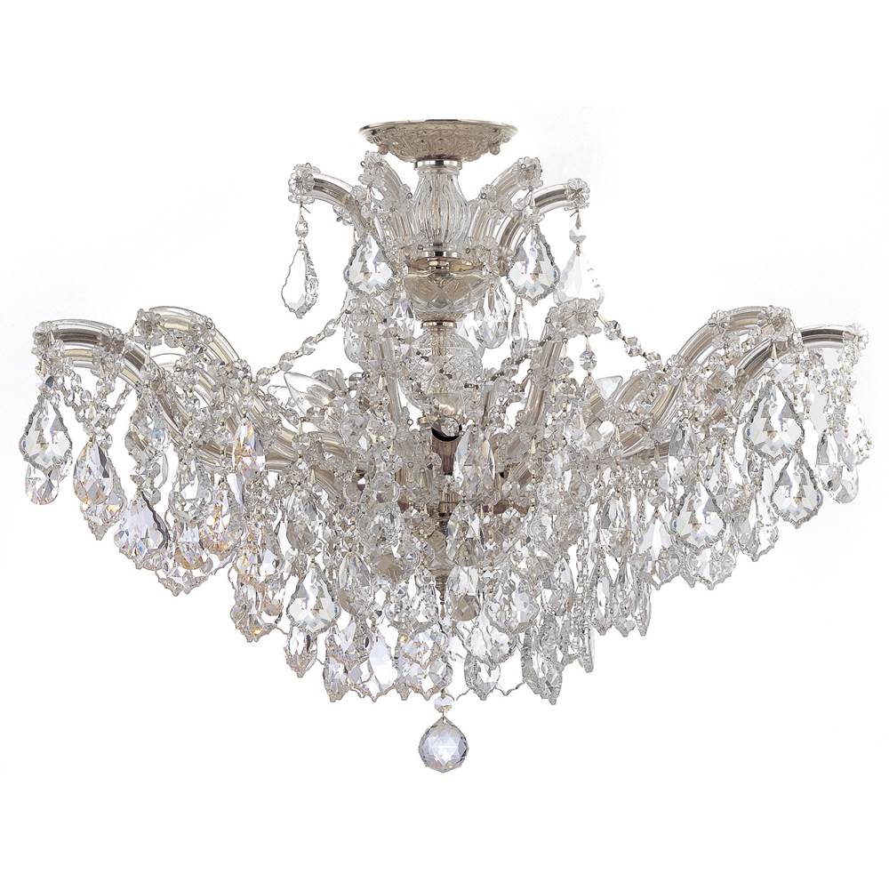 Crystorama Maria Theresa 6 Light Elements Crystal Polished Chrome Ceiling Mount