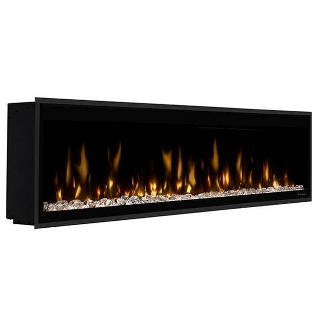 Dimplex Ignite Evolve 74'' Built-In Linear Electric Fireplace- Includes Frosted Tumbled Glass And Lifelike Driftwood