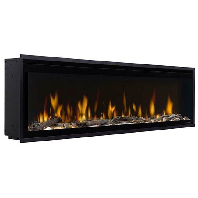 Dimplex Ignite Evolve 60'' Built-In Linear Electric Fireplace- Includes Frosted Tumbled Glass And Lifelike Driftwood