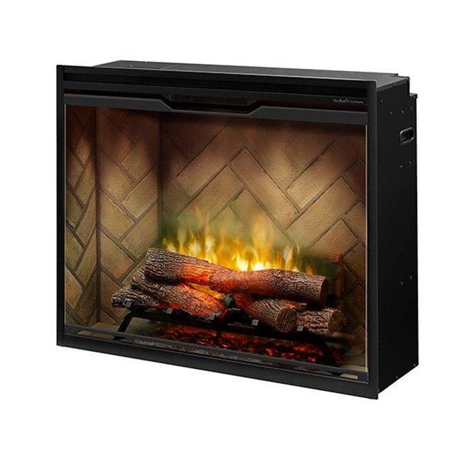 Dimplex Revillusion®  36'' Portrait Built-In Fireboxweathered Concrete, With Glass Pane And Plug Kit Included