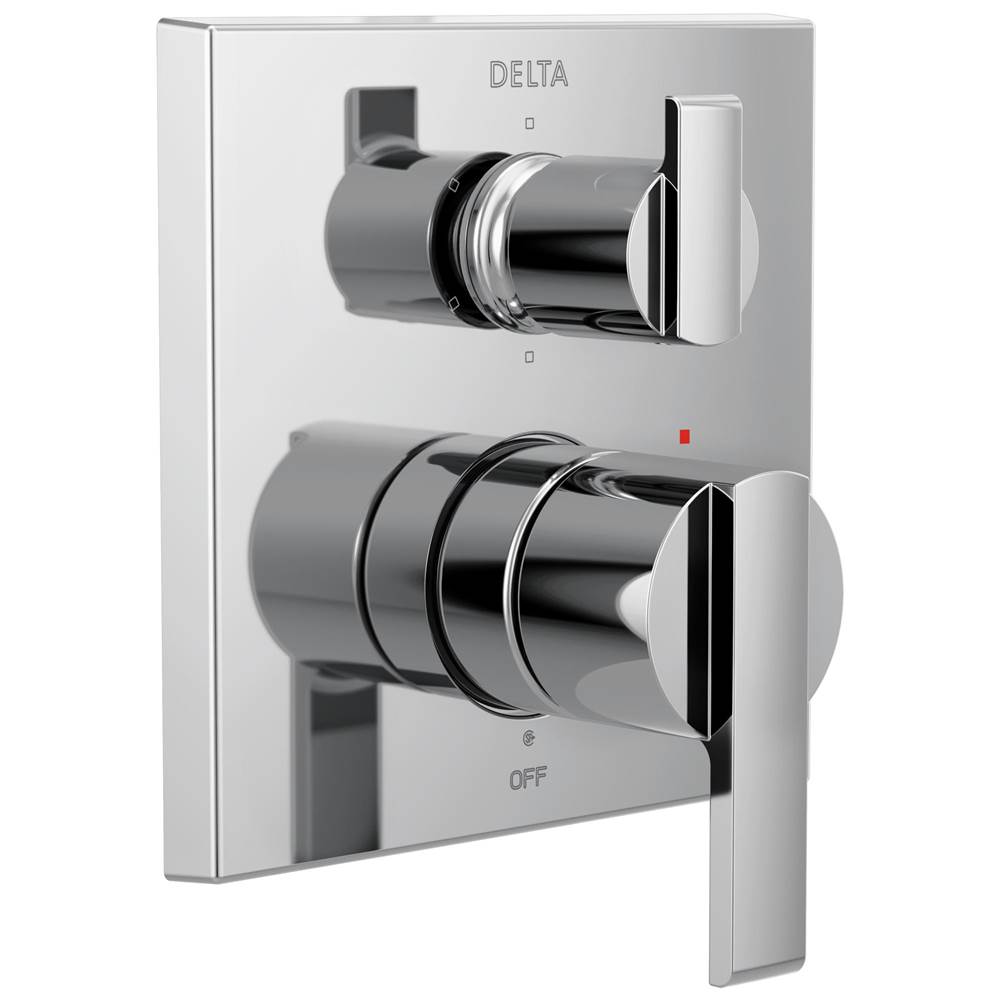 Delta Faucet Ara® Angular Modern Monitor® 14 Series Valve Trim with 6-Setting Integrated Diverter