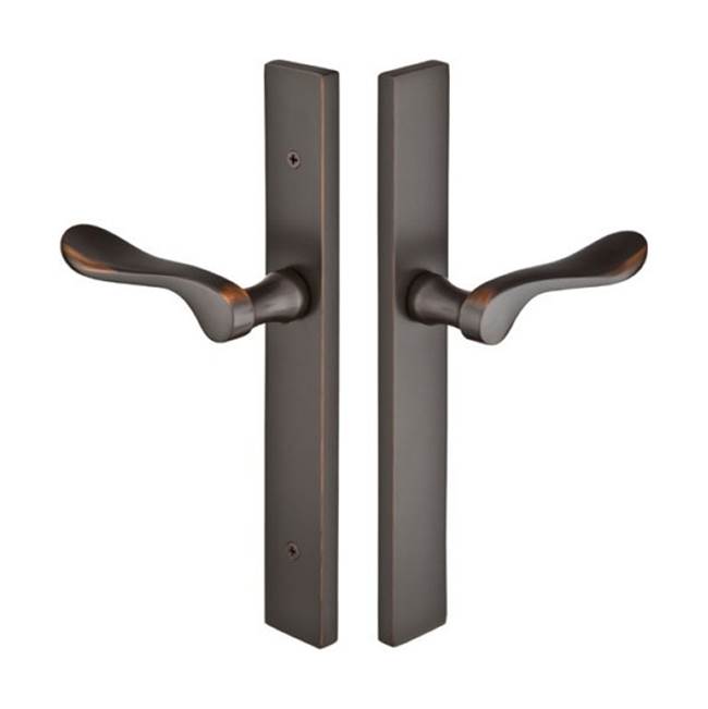 Emtek Multi Point C4, Non-Keyed Fixed Handle OS, Operating Handle IS, Modern Style, 1-1/2'' x 11'', Sion Lever, LH, US4