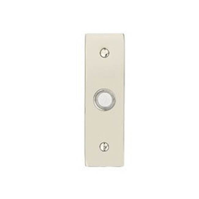 Emtek Stretto Brass Doorbell 1-1/2'' x 5'', US19