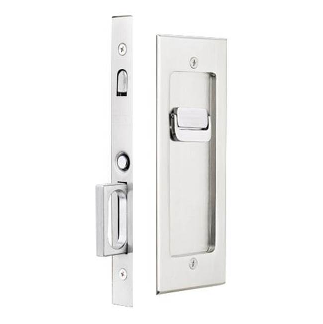 Emtek Privacy, Modern Rectangular Pocket Door Mortise Lock, US26