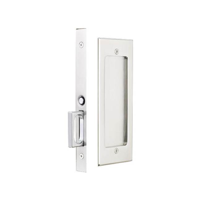 Emtek Privacy, Modern Rectangular Pocket Door Mortise Lock, US14