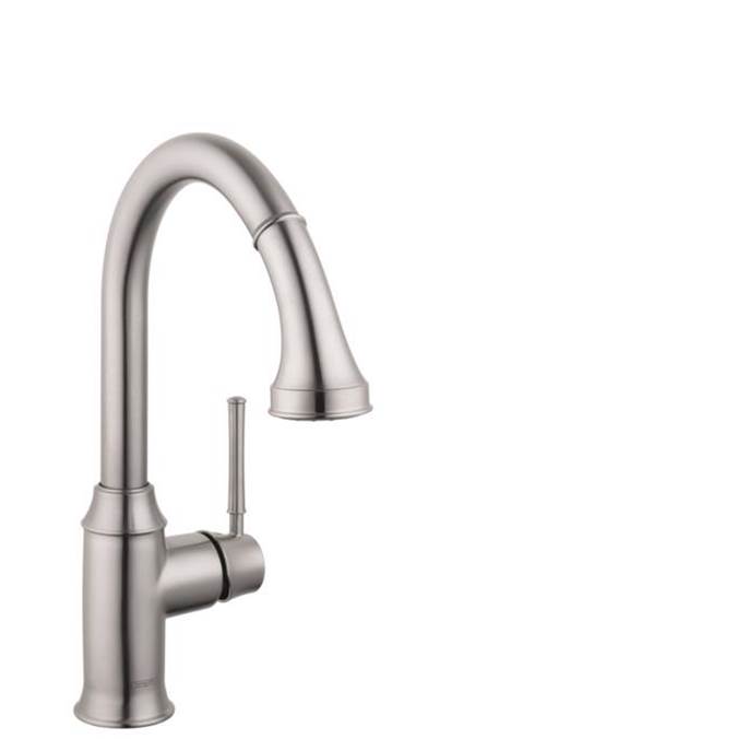 Hansgrohe Talis C HighArc Kitchen Faucet, 2-Spray Pull-Down, 1.75 GPM in Steel Optic