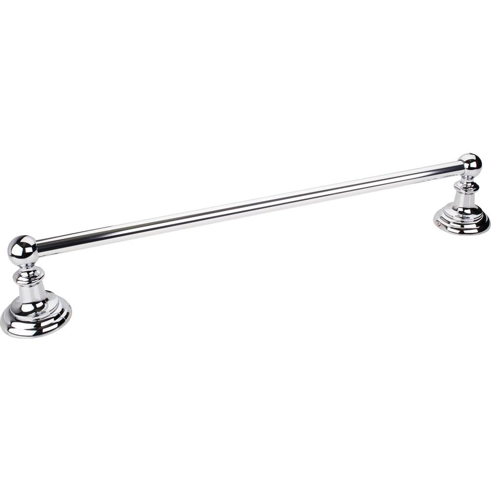 Hardware Resources Fairview Polished Chrome 24'' Single Towel Bar - Retail Packaged