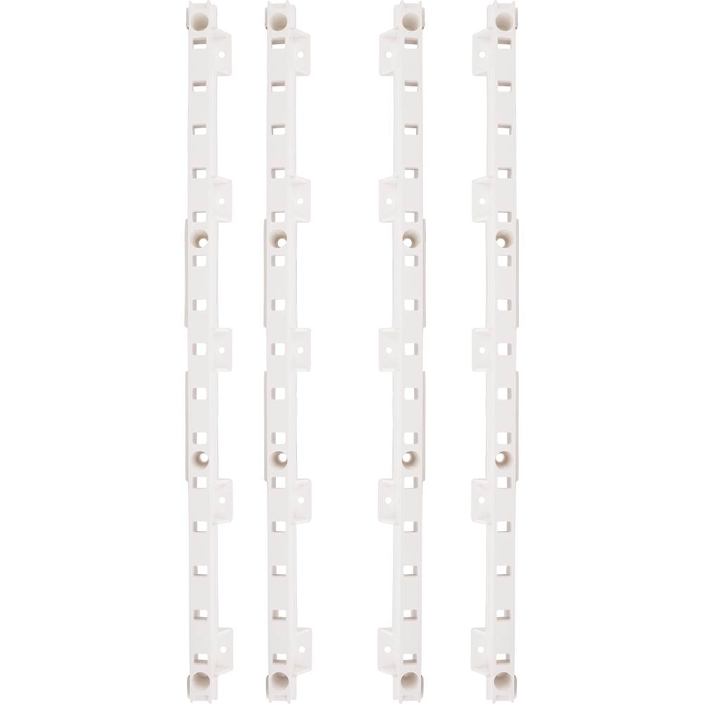 Hardware Resources 4-Quick Tray Pilasters 1-1/4'' with 8-Hook Dowels and 8-Screws Finish:  White