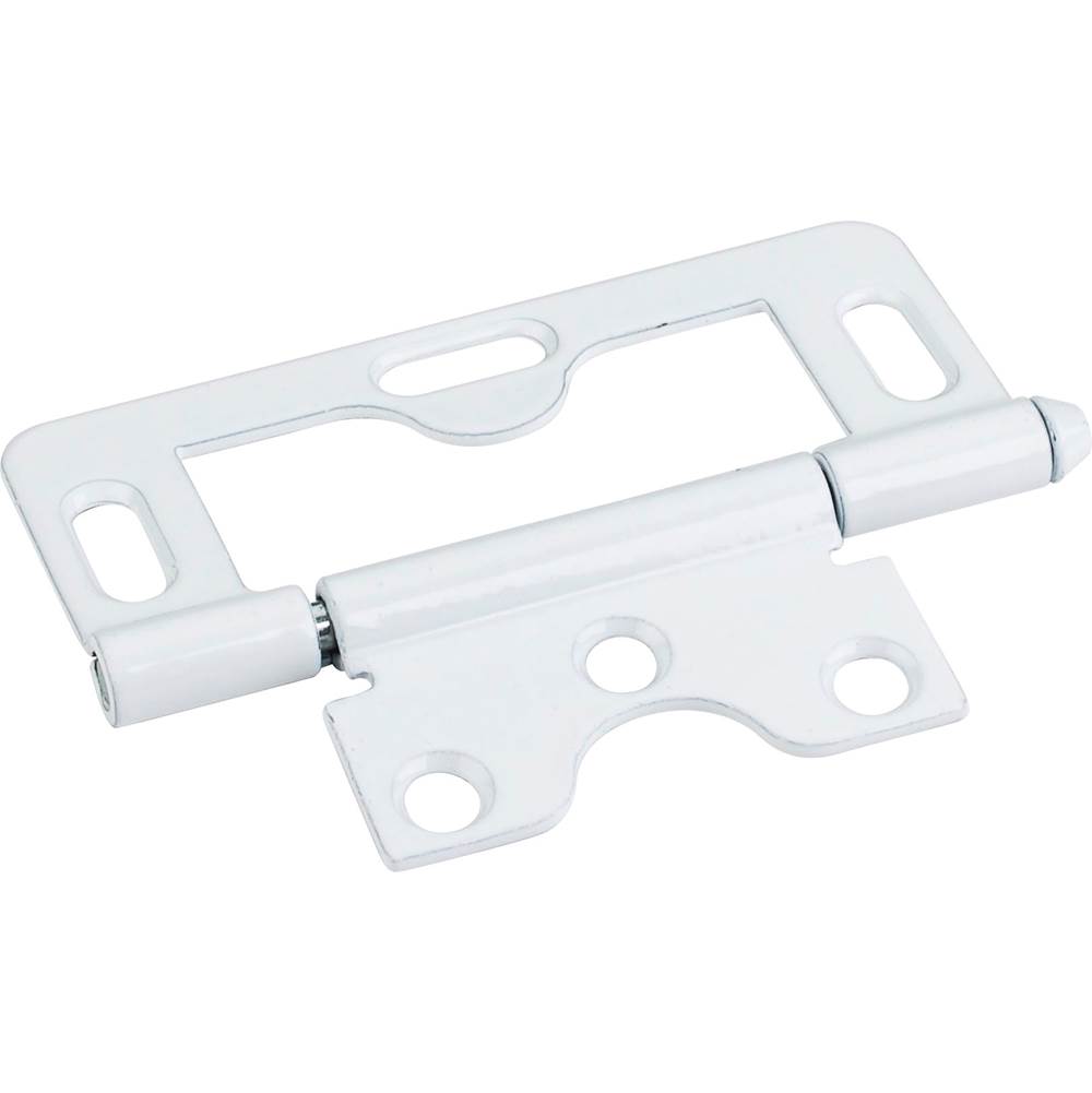 Hardware Resources White 3'' Loose Pin Non-Mortise Hinge with 3 Slots