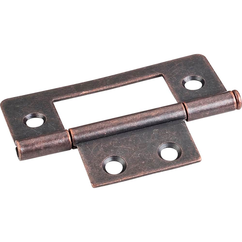 Hardware Resources Dark Antique Copper Machined 3'' Loose Pin Non-Mortise Hinge 4 Hole