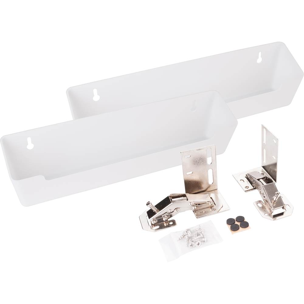 Hardware Resources 11'' Plastic Tip-Out Tray Kit for Sink Front