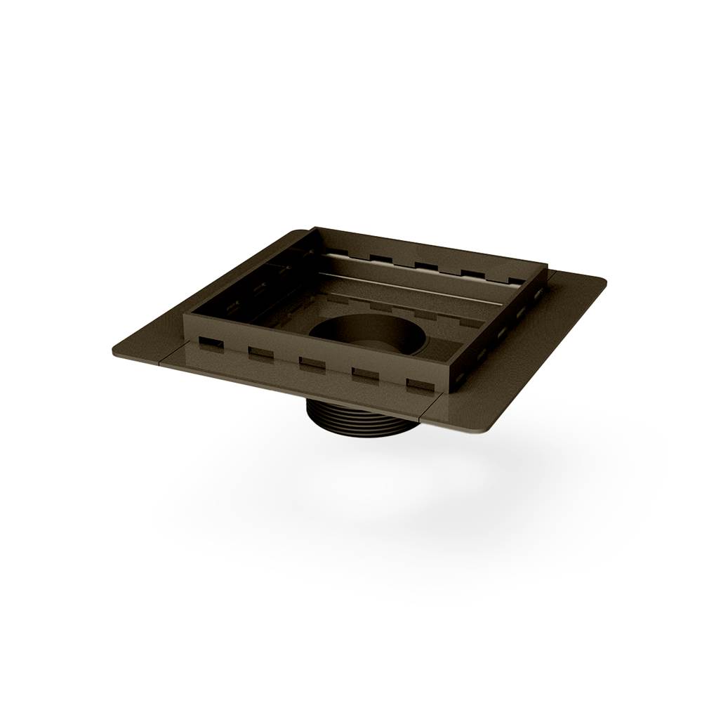 Infinity Drain 5'' x 5'' Stainless Steel 2” Throat only for TDLF 5 series in Oil Rubbed Bronze