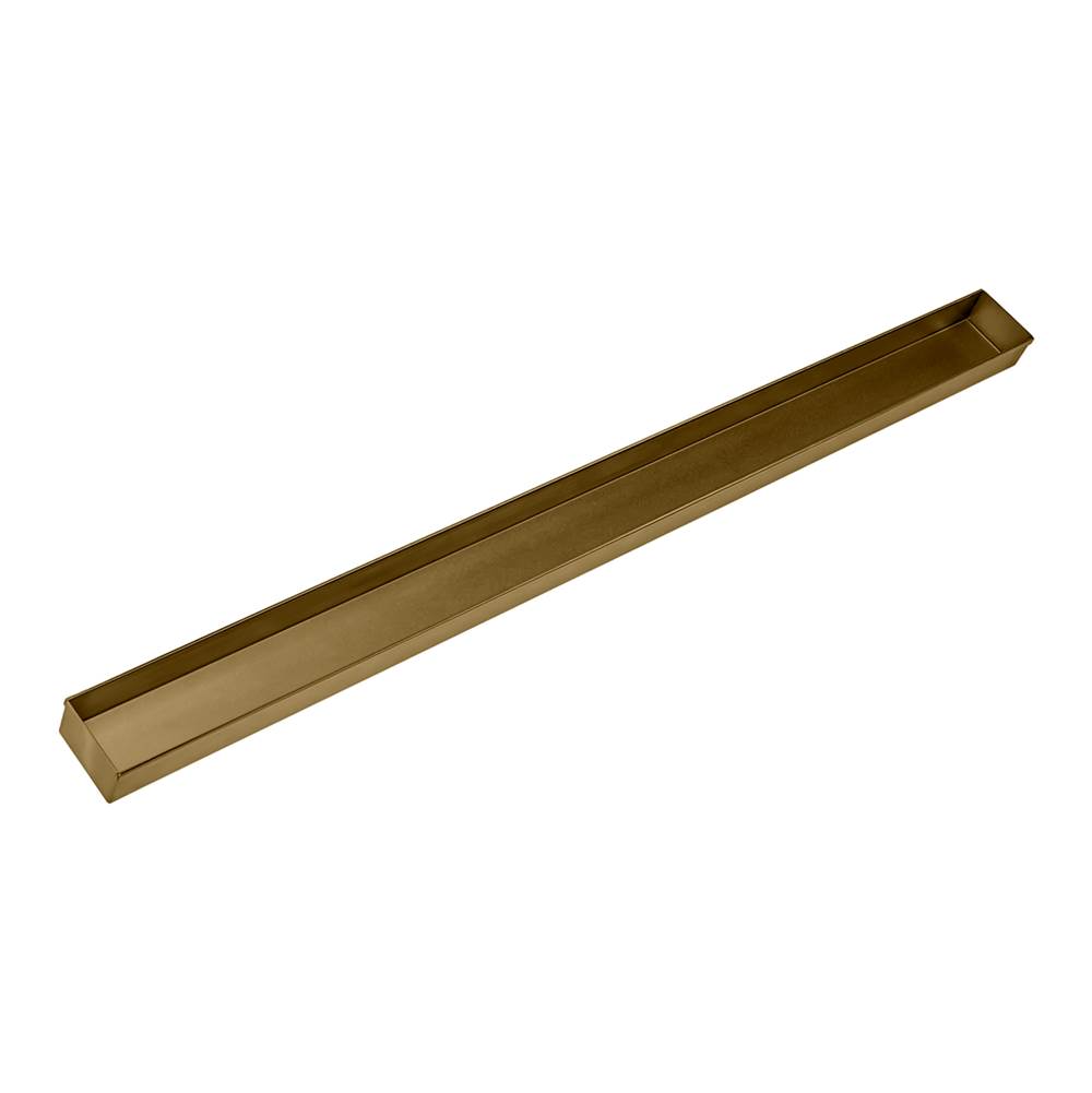 Infinity Drain 72'' Stainless Steel Closed Ended Channel for 80'' S-TIFAS 65/99 Series in Satin Bronze