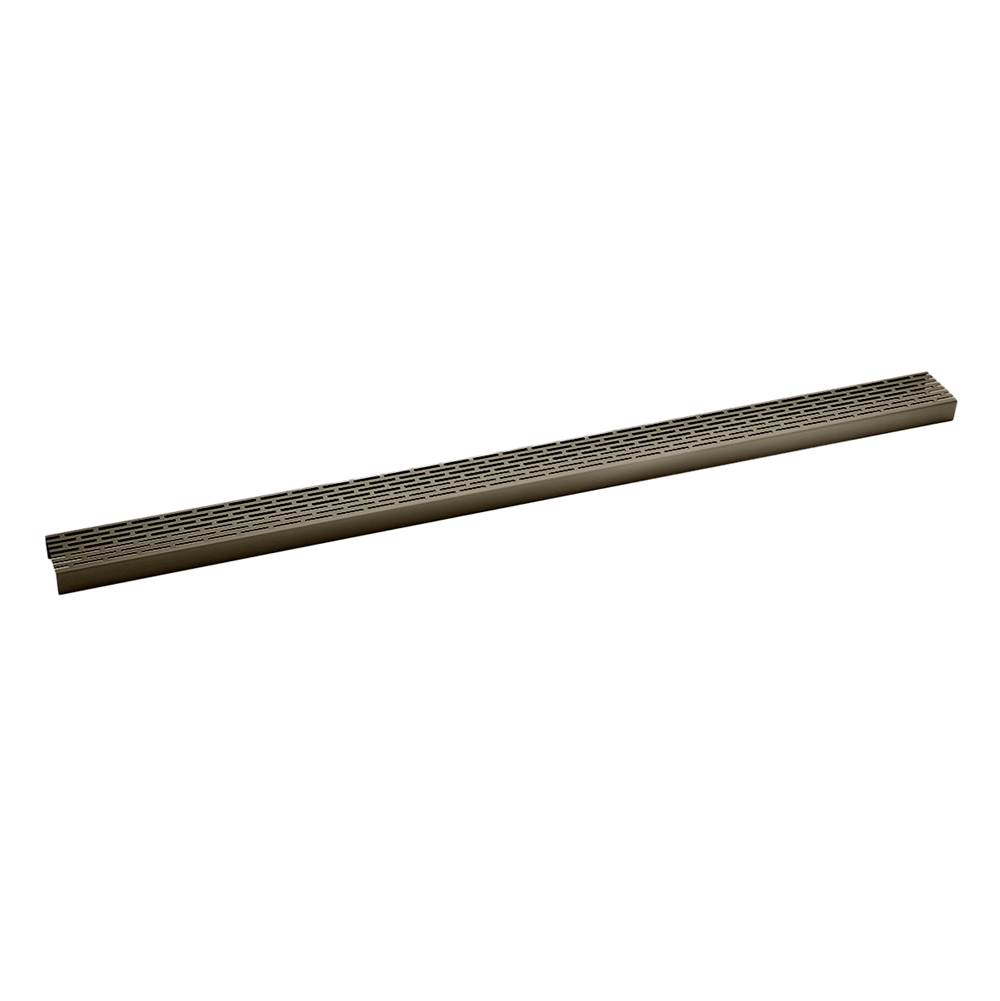 Infinity Drain 60'' Perforated Offset Slot Pattern Grate for S-LT 65 in Oil Rubbed Bronze