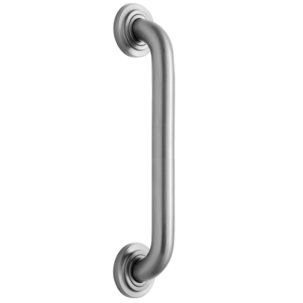 Jaclo 18'' Deluxe Grab Bar with Contemporary Round Flange
