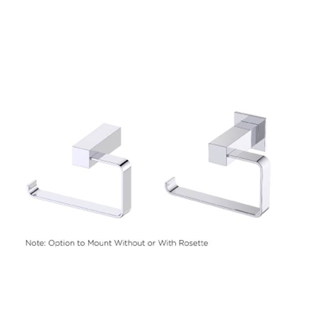 Kartners LISBON - Drop Toilet Paper Holder (Left)-Brushed Brass