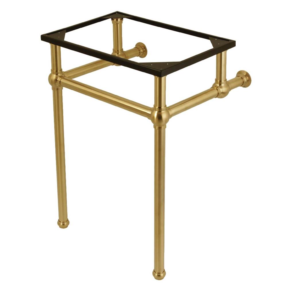 Kingston Brass Templeton 24-Inch x 20-3/8-Inch x 33-1/4-Inch Brass Console Sink Legs, Brushed Brass
