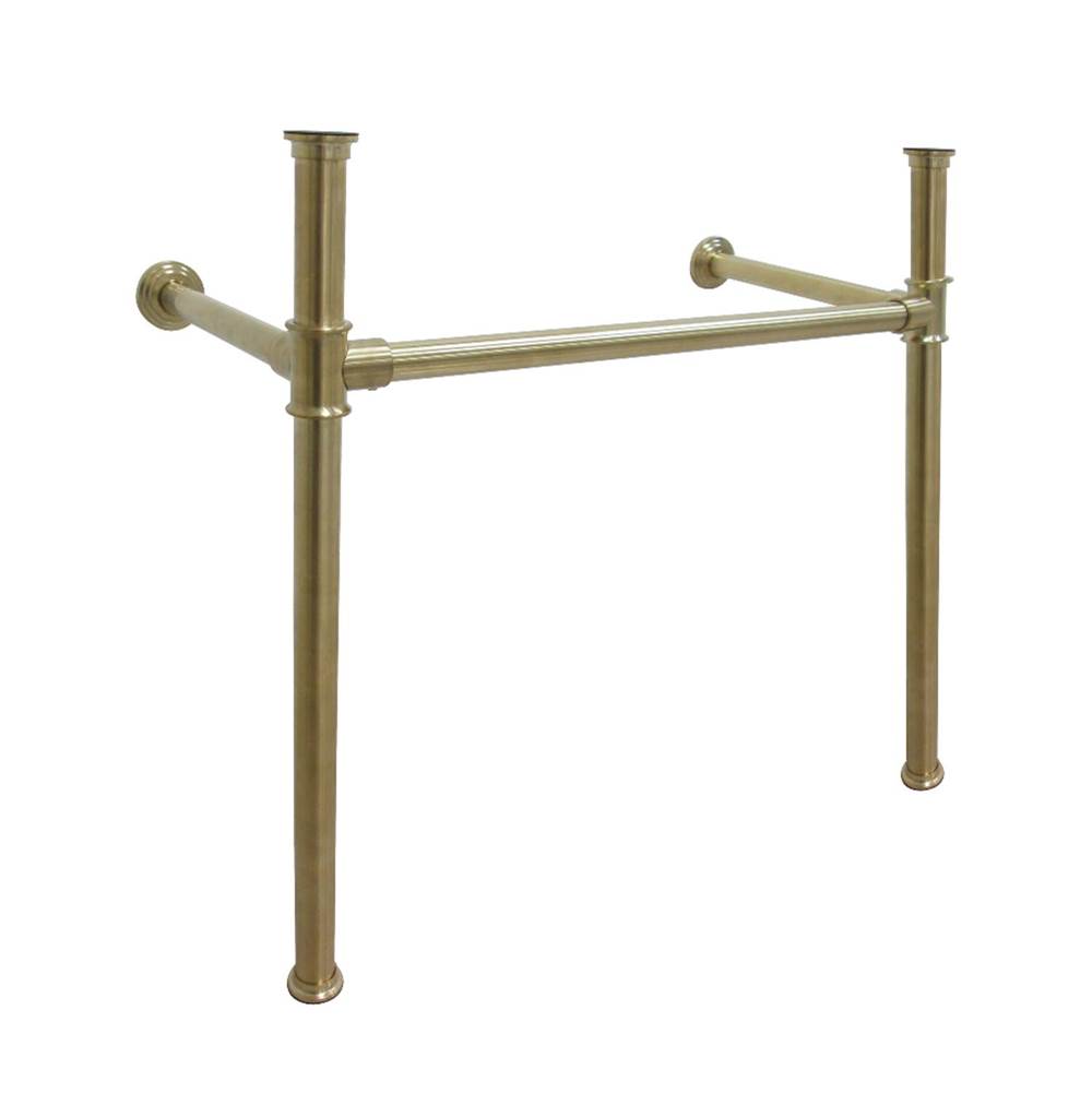 Kingston Brass Fauceture Stainless Steel Console Sink Legs, Brushed Brass