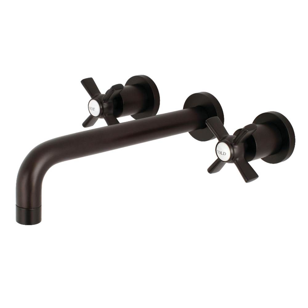 Kingston Brass Millennium Two-Handle Wall Mount Tub Faucet, Oil Rubbed Bronze