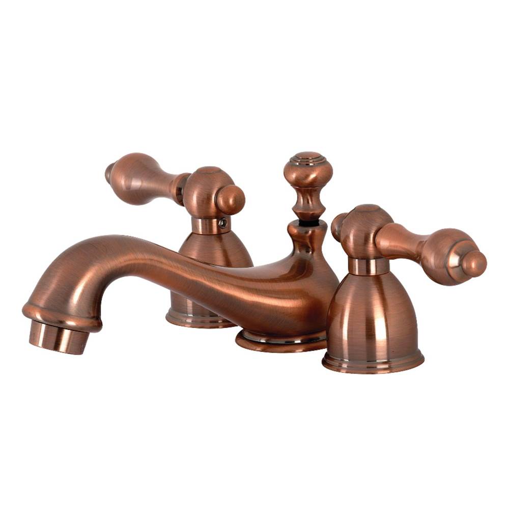 Kingston Brass Restoration Mini-Widespread Bathroom Faucet, Antique Copper